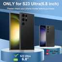 for Samsung Galaxy S23 Ultra Waterproof Case, with Built-in Screen Protector Dustproof Shockproof Full Body Underwater Protective Phone Case Cover for Samsung Galaxy S23 Ultra 5G 6.8"-Black