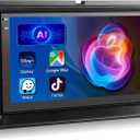 Car Radio for Ford F150/F250/F350 2004-2008 with Wireless Carplay Android Auto, 7 Inch IPS Touchscreen Android 2+64G Car Stereo with WiFi/DSP/Bluetooth/USB/SWC/FM,GPS Navigation