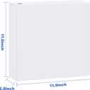 3 Ring Binder 2 Inch, ViVin Sturdy 2"-Slant D Ring Binder with 2 Interior Pockets, Clear View Cover, PVC-Free, Fits 500 Sheets of US Letter Size Paper (6 Pack, White)