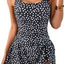 Eomenie One Piece Swimdress Swimsuits for Women Tummy Control Swim Dresses Skirt Bathing Suit Medium