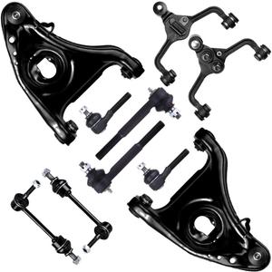 SCITOO 10pcs Front Suspension Kit Lower Upper Control Arm Inner Outer Tie Rod End Sway Bar Link Fit 1998-2002 Ford Crown Victoria 1998-2002 For Lincoln Town Car 1998-2002 For Mercury Grand Marquis