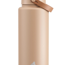POWCAN 40 oz Insulated Water Bottle with 2-in-1 Straw and Spout Lid, Keep Cold 24H, Leak-Proof, BPA-Free, Double Wall Stainless Steel Water Bottle for Sports, Gym, Travel, and School (Mocha)