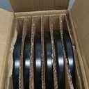 AmorArc Ceramic Plates Set of 6, Matte Glaze 8.0 Inch Dishes Set for Kitchen, Dessert,Salad,Appetizer, Small Dinner Plates, Microwave & Dishwasher Safe, Scratch Resistant, Matte Black