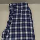 Fruit of the Loom Men's Soft Flannel Pajama Lounge Sleep Pant (Large, Navy Plaid)