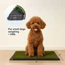PETMAKER Artificial Grass Puppy Pee Pad for Dogs and Small Pets, 16” x 20”, Small 3-Layer System