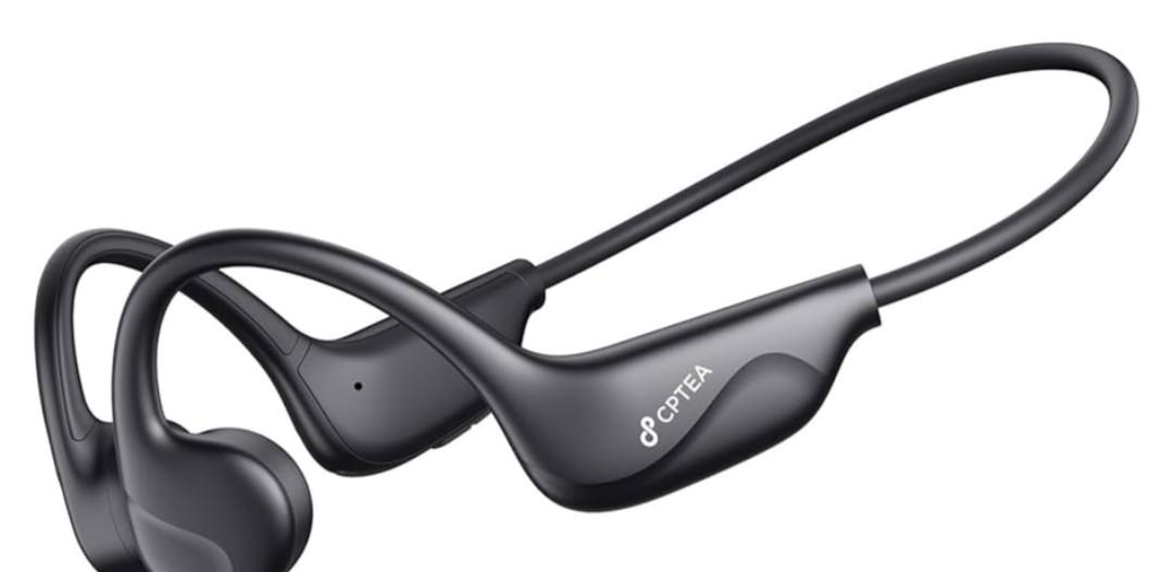 Bone Conduction Headphones, Open Ear, Bluetooth V6.0, IPX5, Sweat Resistant,10Hrs Playtime, Comfortable Fit Sports Wireless Earbuds with Built-in Mic for Running, Gym, Cycling, Outdoor