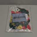 Christmas party Decorations with Emerald Green Red and Gold balloon arch & Santa Candy Cane Star 4D Square gift ribbon foil balloons for Winter Christmas new years eve party Decorations