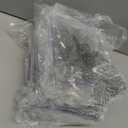 Crtiin 6 Pcs 5 x 7 Inch Acrylic Slanted Sign Holder with Business Card Holders Clear Display Stand Flyer Stand with Gift Card Holder for Office Table Advertisement Brochure