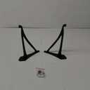 2 Piece 8-Inch Outdoor Decorative Iron Lantern Hooks for Wall Hanging Hummingbird Feeder Windchime Plant Hanger, Black