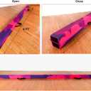 MARFULA 6 FT Folding Gymnastics Beam Foam Balance Floor Beam - Extra Firm - Suede Cover - Anti Slip Bottom with Carry Bag for Kids/Adults Home Use