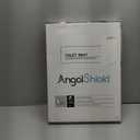 Black Elongated Toilet Seat Natural Wood Toilet Seat with Zinc Alloy Hinges, Easy to Install also Easy to Clean, Scratch Resistant Toilet Seat by Angol Shiold (Elongated, Black)