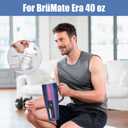 Tumbler Adapter for BrMate compatible with cirkul flavor cartridges, Era tumbler adapter with straw fits BrMate Era 40 oz Tumblers (Transparent & Black Gasket)