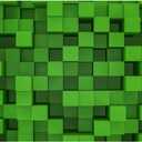 2 x 6X4FT Cube Pattern Photo Backdrop Green Square Party Photography Background Event Decoration Backdrop Cartoon Theme Birthday Party Wedding BY318