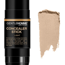 Gentlehomme Men's Concealer Stick with Brush for Dark Circles Eraser, 4 Shades, Light