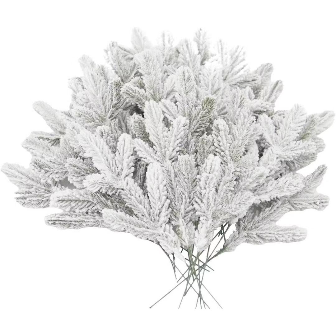 Frosted Pine Needle Picks