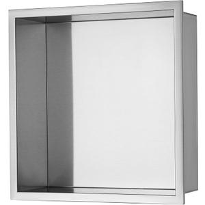 VEVOR Shower Niche No Tile Needed, Stainless Steel Niche for Shower Wall, Sealed Waterproof Rust-Resistant Bathroom Niche for Storage, 13x13'' Single Shelf
