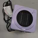 Gaiatop Mini Space Heater, Lightweight PTC Ceramic Fast Heating 500W Energy Efficient for Indoor Use, Overheating & 45 Tip-Over Protection, Portable Desk Electric Heaters for Office Home Purple