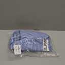 Miessial Women's Summer Midi Dress Casual Short Sleeve Smocked Linen Dresses 2025 Boho Beach Wedding Guest Dress with Pockets (M, Blue Stripe)