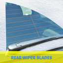 Gavimnal 26"+16"+11" Silicone Wiper Blades Replacement For Hyundai Kona 2018-2023,All-Season Front Rear Windshield Wiper Blades(Set of 3)