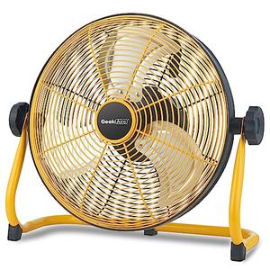 Geek Aire 12" Portable Battery Operated Fan with Metal Blade, 360 Vertical Tilt, 24h Run Time Cordless Fan for Camping Travel Tent Hurricane Home