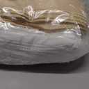 Tudomro 16 Pcs White and Champagne Round Plastic Tablecloth and Satin Table Runner Set 84 Inch Round Covers 12 x 108 Inch Table Runners for Christmas Wedding Birthday Party Baby Shower