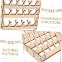 LIOOBO Wooden Thread Spool Rack for Sewing Braiding Craft Embroidery Spool Saver Floss Holder String Holder Thread Organizer Hair Braiding Rack