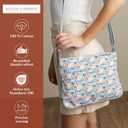 Maison d' Hermine Cross Body Bags for Women Cotton Canvas Shoulder Bag for Travel Tote purse Sling Bag Mothers day Gifts