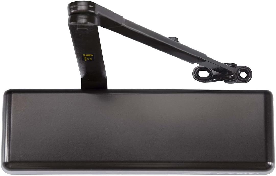LYNN HARDWARE Extra Heavy Duty Commercial Door Closer, DC9016 Automatic Door Closer, Surface-Mounted Auto Door Closer, Size 1-6 Commercial Door Closer Heavy Duty for Heavy Traffic Areas, Dark Bronze