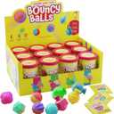 Dan&Darci Make Your Own Bouncy Ball Kit for Kids - 12 Individual Kits - Basket Stuffers - Science Party Favors - Birthday Activities for Kid - Create 12 Balls - DIY Arts and Crafts Bulk - Craft Gifts