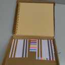 potricher 10 x 10 Inch DIY Scrapbook Album 40 Pages Hardcover Kraft Paper Scrap Book Photo Albums Memory Book for Wedding and Anniversary Family (Yellow, 10 Inch)