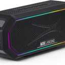 Altec Lansing Magnetic Bluetooth Speaker HYDRAJOLT 2.0, Waterproof IP67, 12W Output Power, 16H Battery, Multicolor LED, 100ft Wireless Range, Voice Assistant, USB-C Quick Charge