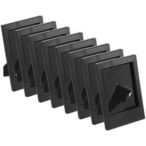 uxcell 6 Pcs Mini Picture Frames 2.4 x 3.6 Inch Rectangle Small Picture Photo Frame Holder for Tabletop Display Photos Paintings Landscape Posters Artwork, Black
