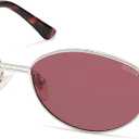 SOJOS Trendy Oval Round Polarized Sunglasses for Women Men, Retro Chic Circle Shades SJ1255