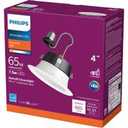 Philips 4 In. Retrofit White LED Recessed Light Kit, Daylight 5966431U3