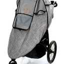 Stroller Rain Cover,Universal Stroller Accessory,Waterproof,Windproof Protection,Protect from Dust Snow,Baby Travel Weather Shield(Grey)