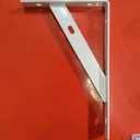 8-Piece Metal L Shaped Wall Shelf Bracket Rack Support 200x120x2mm Black