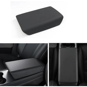 Center Control Armrest Cover for 2024 Model 3 Refresh Highland & 2025 Model Y Refresh Juniper, Tesla Arm Rest Cover, Made of TPE Material (Refresh Model 3/Y Black)