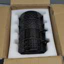 Sureasy Soup Bowls with Handles, Ceramic French Onion Soup Bowls 20 oz, Oven Safe Soup Crocks for Beef Stew, Chili, Cereal, Pot Pies, Embossed Serving Bowls Set of 4, Gift, Black