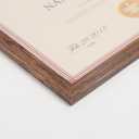 PETAFLOP Wooden Bulk 8.5x11 Picture Frame Set of 18, Rustic Brown Certificate Frames Fits 8.5 by 11 for Wall or Tabletop Display