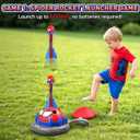 Spider 3-in-1 Rocket Launcher for Kids: 4 Cool Spider Rockets, Ring Toss Game, Musical Jump Toys with Remote Control, Outside Yard Indoor Outdoor Sports Toys for Boys Girls 3 4 5 6 7 8 9 10 Year Old