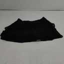 Aleumdr Women's Waistband Layered Swimdress Ruffle Swim Skirt Swimsuit Bottom (Large, Black)