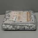 Lessymo 2 x 5 Runner Entryway Rug, Machine Washable Kitchen Rugs Boho Faux Wool Low Pile Long Rug for Bedroom, Floral Medallion Vintage Rugs with Non-Slip Rubber, Grey Beige