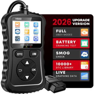 OBD2 Scanner Car Code Reader Support Voltage Test Plug and Play Fixd Car CAN Diagnostic Scan Tool Read and Clear Engine Error Codes for All OBDII Protocol Vehicles Since 1996Black