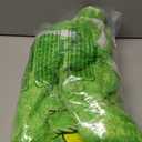 48 inch Green Christmas Tree Skirt, Whimsical Plush Faux Fur Xmas Tree Skirt Funny Velvet Farmhouse Tree Skirt Decorations for Helloween Xmas Holiday Party