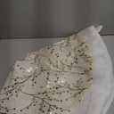 36 Inch Christmas Tree Skirt,White and Gold Faux Fur Xmas Tree Skirt,Thick Plush Velvet Tree Skirt for 4ft/6ft/7.5ft/9ft Christmas Trees,Large White Christmas Tree Skirt for Holiday Decoration