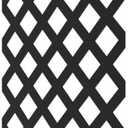 Barrette 2' H x 4' W Classic Black Lattice, 
Tolerant of extreme heat and cold
Available in a variety of colors
Grid opening: 2-7/8 in.