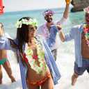 100PCS Soft Necklaces Hawaiian Leis Luau Partyecorations Tropical Party Favors Lei Hawaiian Flower Perfect for Your Hawaii Luaus Party.