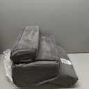 Dog Stairs for Small Dogs & Cats 13.5" H, 3-Step Non-Slip Dog Steps for Bed, Sofa and Chair, Pet Stairs with High Density Foam, Grey