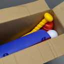 Fun Kids T-Ball Set/Tee Ball - Toddlers and Kids Adjustable Batting Tee Game W/ 10 Balls. Develops and Improves Baseball, Softball, Skills - Sports Toy for Boys and Girls, Children All Ages