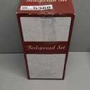 Jessy Home Plaid Quilt Set Queen Bedspreads Coverlet Set Red Blue White Patchwork Queen Size Quilt Set Bedding Soft Lightweight Quilts Coverlet Country Reversible Quilt Bed Spread with 2 Pillow Shams